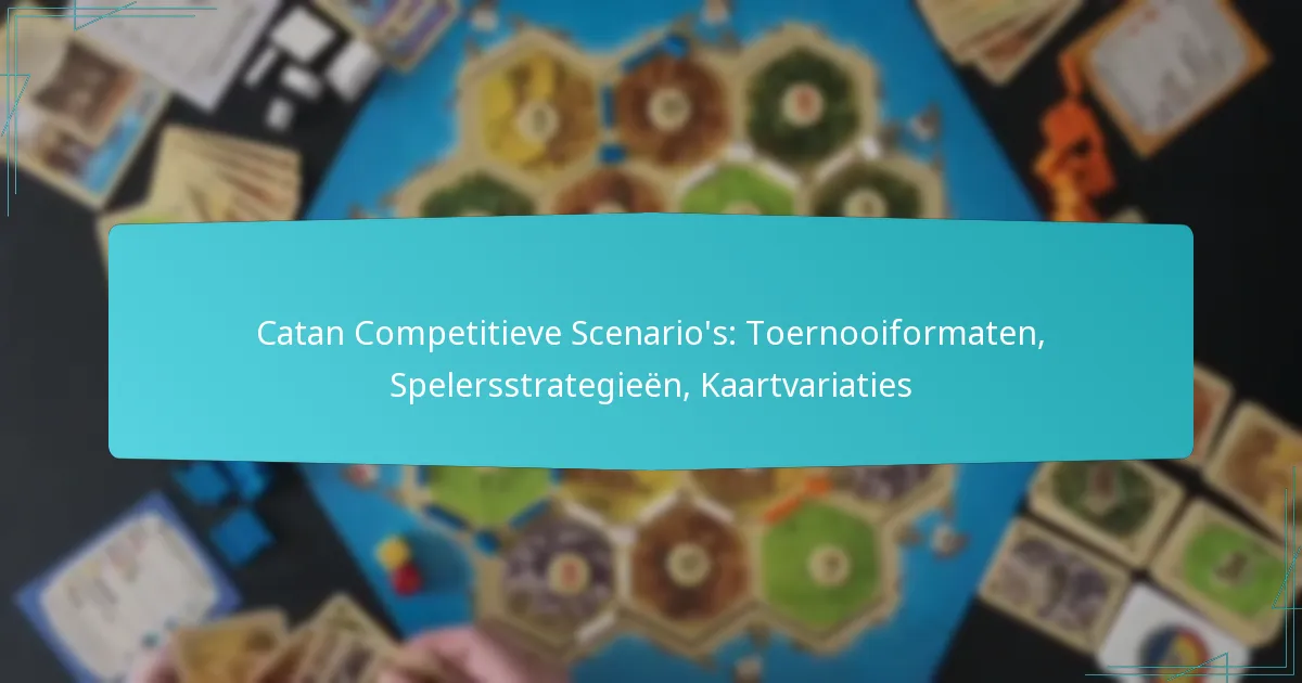 Catan Competitieve Scenario’s: Toernooiformaten, Spelersstrategieën, Kaartvariaties