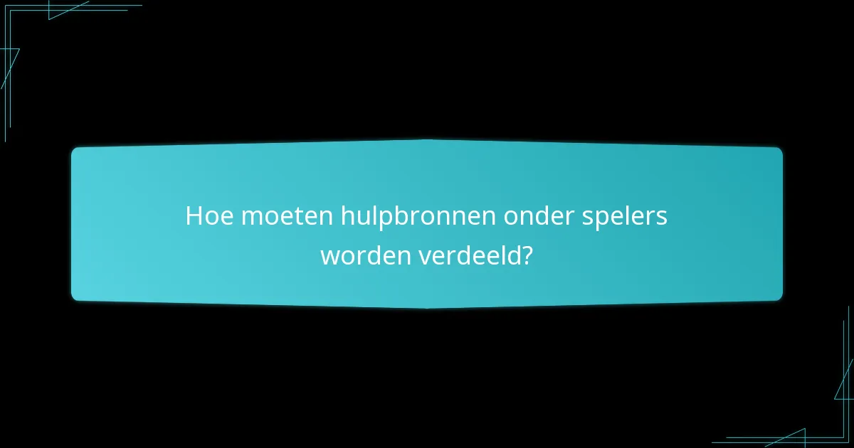 Hoe kunnen spelers effectief worden georganiseerd in een toernooi?